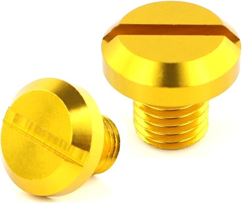 Miniatura 2 de Xitomer 4 tapones para agujeros de espejo M10x1.25, aptos para CB500FCB1000RCross Runner, DL1000 V-StromDR-Z400Sand etc., aluminio CNC (dorado)