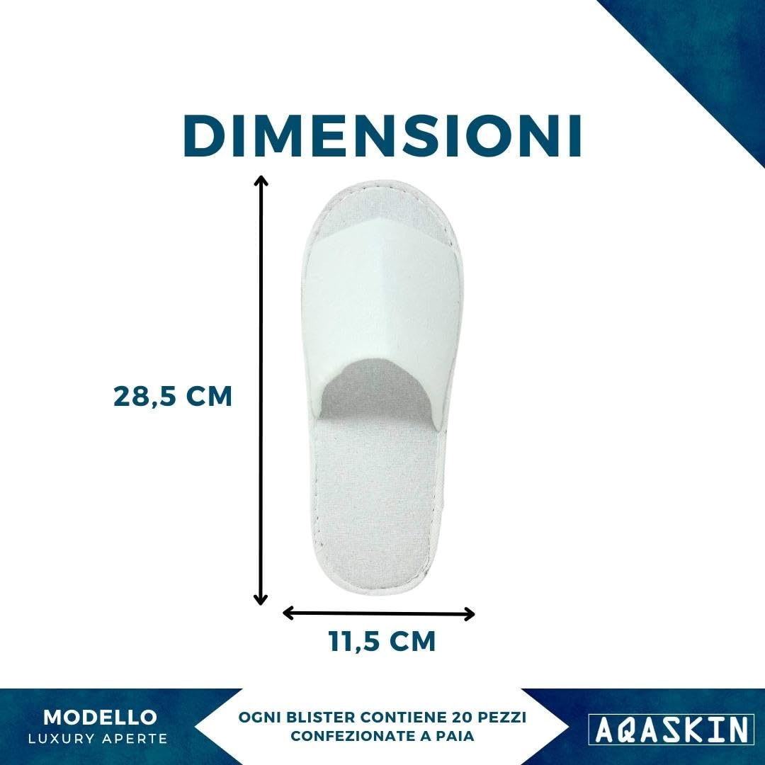 Ciabatte Monouso Antiscivolo in Spugna di Alta qualità – SCONTI QUANTITÁ - Fondo Rialzato Comodo e Morbido– Ideali per Hotel, Spa e Centri Benessere (Mod. LUXURY Aperte | 100 Paia)
