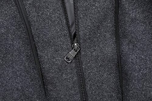 Image of Men's Classical Bussiness Style Single Breasted Plaid Wool Coat #00220237