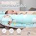 Joyful Journeys Baby Lounger - 2 in 1 Infant Lounger Baby Nest/Diaper Organizer - 100% Cotton Lounger Pillow - Portable Baby Lounger Travel Bed - Newborn Essential - 0-18 Months (Blue Lambs)