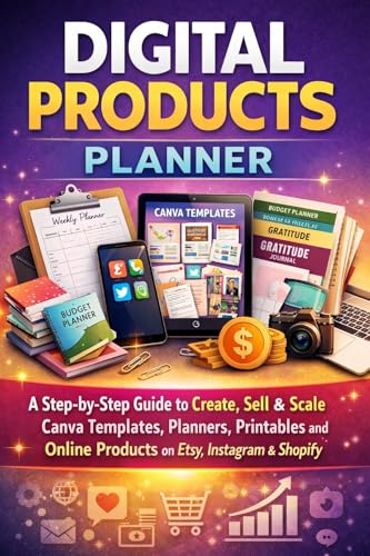 Digital Products Planner: A Step-by-Step Guide to Create, Sell &