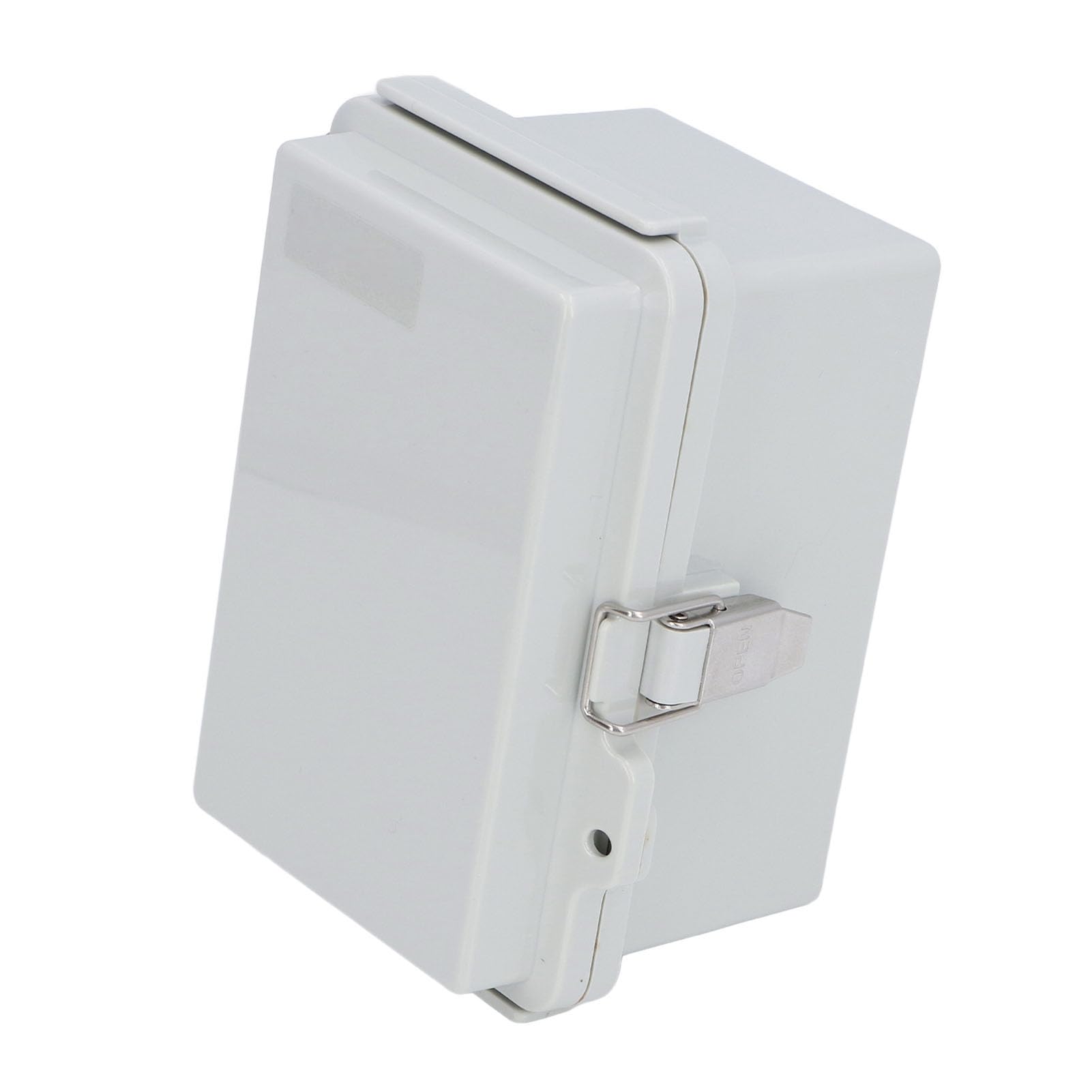 ABS Plastic Outdoor Electrical Box, IP67 Weatherproof Project Enclosure, 100x150x90mm, with Stainless Steel Hinge