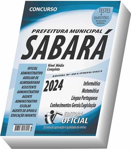 Apostila Prefeitura de Sabará - MG - Nível Médio - Parte Comum aos Cargos