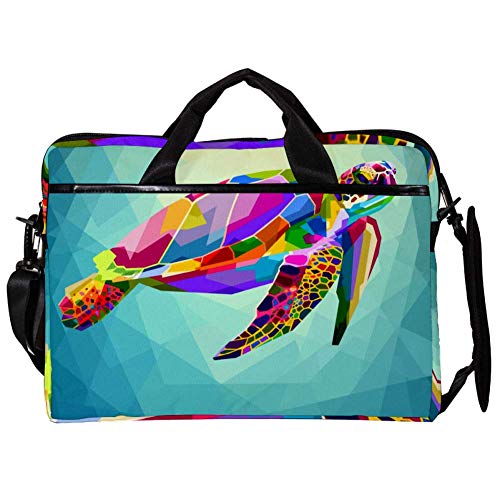Sacoche ordinateur portable protégeant des chocs motif tortue marine