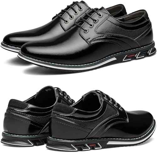 Mens Dress Shoes Comfortable Fashion Dress Sneakers Men Casual Shoes Business Office Wedding Formal Modern Oxfords3