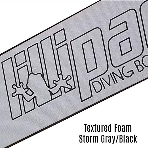 LilliPad Diving Board for Boat and Dock - Includes Board, Surface Mount, and Upgraded Textured Foam Surface. (Silver Anodized Storm Gray/Black) - Thumbnail 2