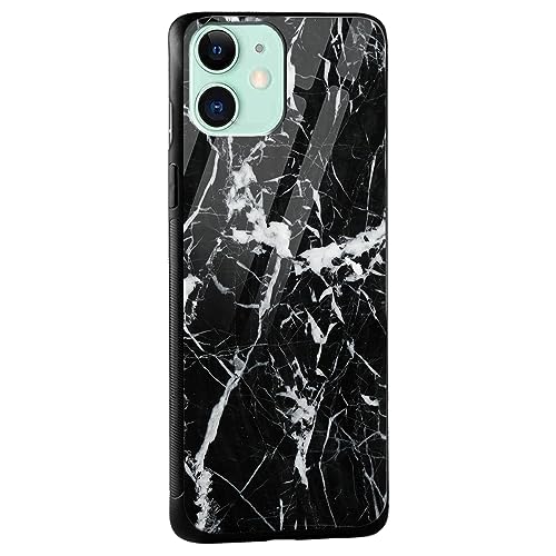 Image of COLORflow Back Cover Compatible with iPhone 11 | Black Marble White | Shockproof TPU Bumper Cover with Camera Protection Back Cover Compatible with iPhone 11