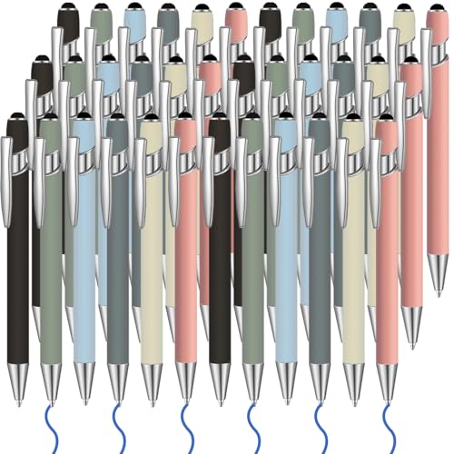 Stylos a bille Moran lot de 36 encre bleue stylet ecran tactile bureau