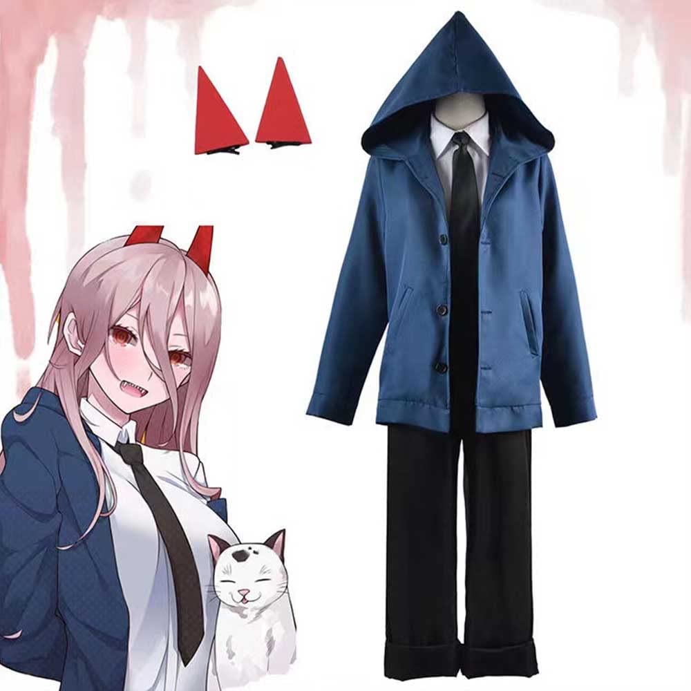 Amazon.co.jp: CHENGREN チェンソーマン パワー コスプレ衣装 Cosplay