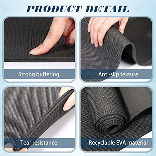 LEIFIDE 10 Pack Yoga Mats Bulk, 68'' x 24'' x 4mm Thick Yoga Mats for Kids and Adult Gym Bundle Latex Free Exercise with Non Slip Texture for Outdoor Pilates or Workout(Black) by LEIFIDE - Image 4