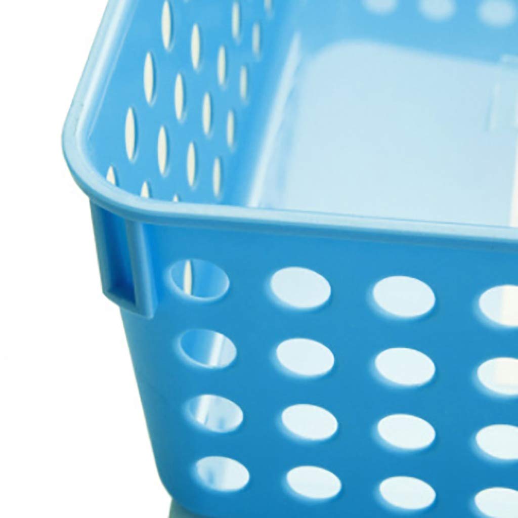Caja de Almacenamiento de Escritorio Caja de Almacenamiento Hueca Multicolor Caja de Almacenamiento de plástico para Archivos de Oficina A4 multifunción para el hogar (B)