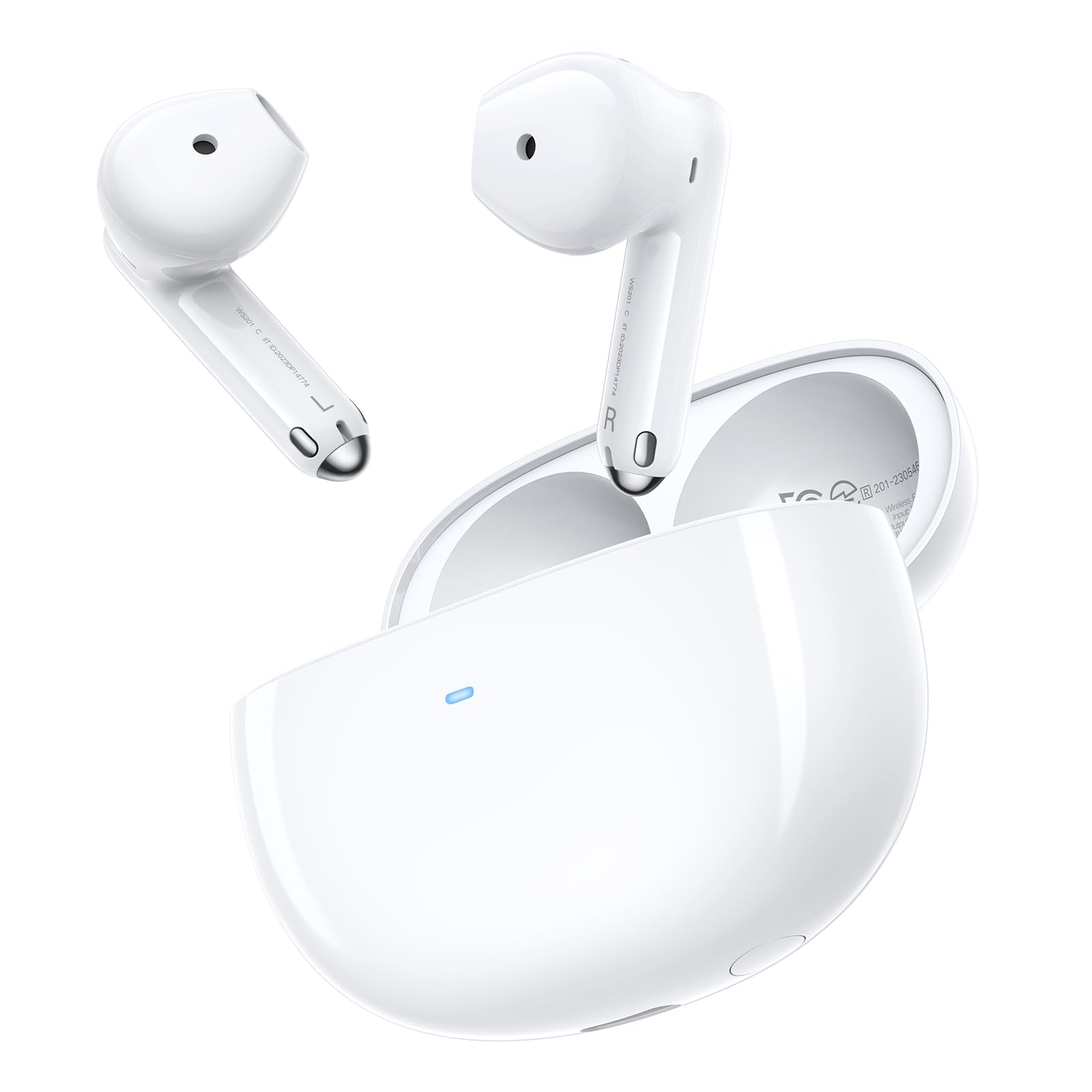 UGREEN HiTune H5 Earbuds Headphone Wireless Bluetooth 5.3, Semi-in-ear Earphones, 4 Mics Noise Cancelling Headset, 26H Play Time Fast Charging, 13.6mm Large Driver, IPX5 Waterproof Custom EQ