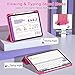 OKP Case for iPad 11th Generation 11-inch (A16) 2025, for 10.9'' iPad 10th Gen 2022, Slim Lightweight i Pad 11/10 th Gen Protective Cover with Trifold Stand, Auto Wake/Sleep, Clear PC Back Shell, Pink