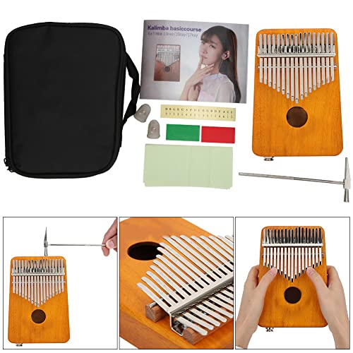 Piano à Pouce, EQ Kalimba en Acajou Robuste intégré avec Sac de Transport pour la Performance(Jaune) - Les Beatles, Paul McCartney, John Lennon, RIngo Starr, George Harrison Piano à Pouce, EQ Kalimba en Acajou Robuste intégré avec Sac de Transport pour la Performance(Jaune) – Image 6
