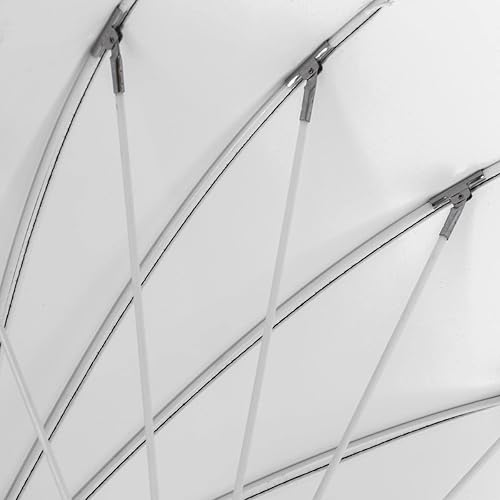 Miniatura 8 de Glow Easy Lock - Paraguas de fibra de vidrio translúcido mediano profundo (41 pulgadas)