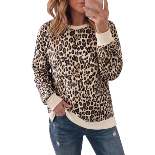 Gumipy Polka Dot Sweatshirt Women Color Block Oversized Sweatshirt No Hood - image 1
