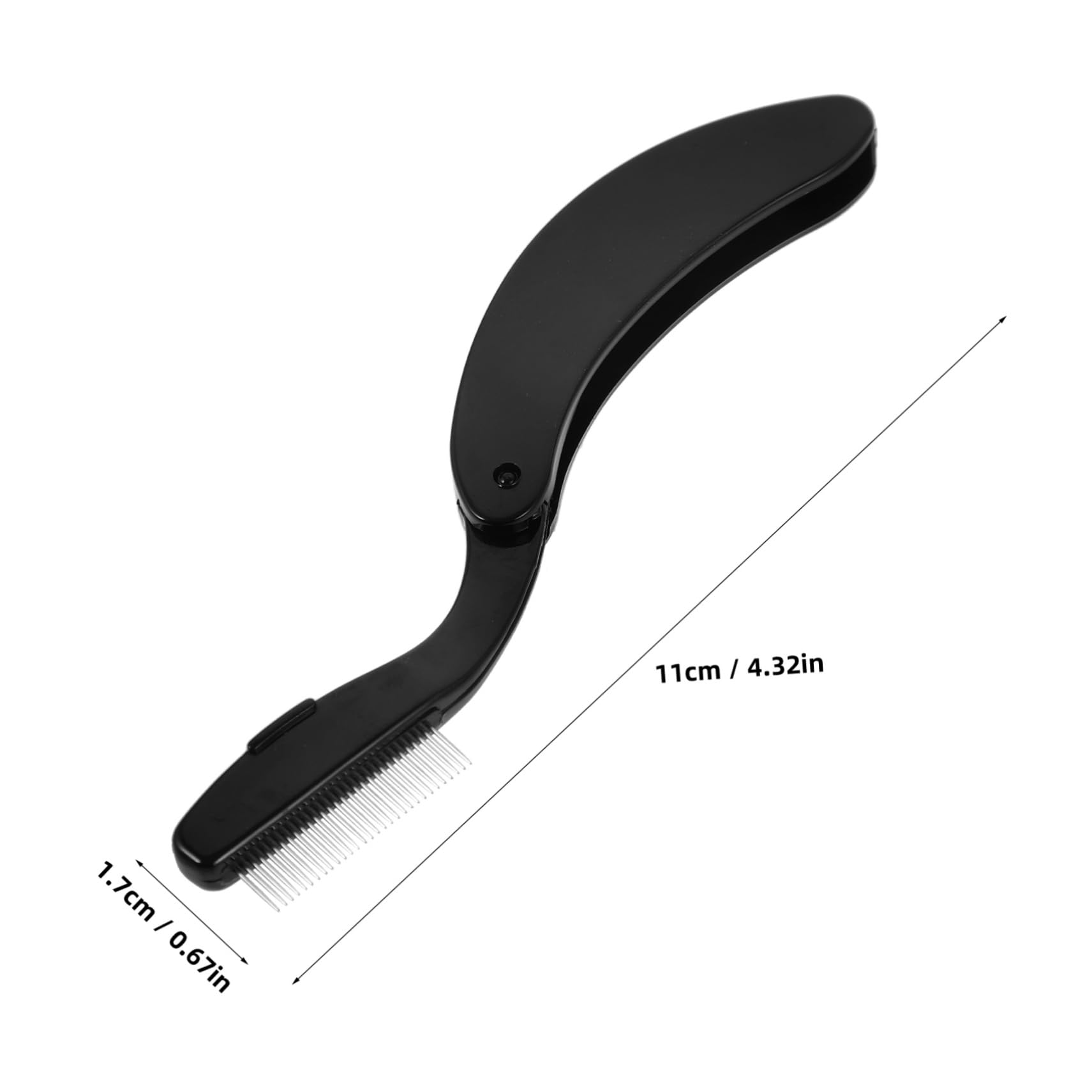 NULYLU Metal Eyelash Comb Professional Eyebrow Brush for Women Supplies Lash Comb for Lash Separator Tool