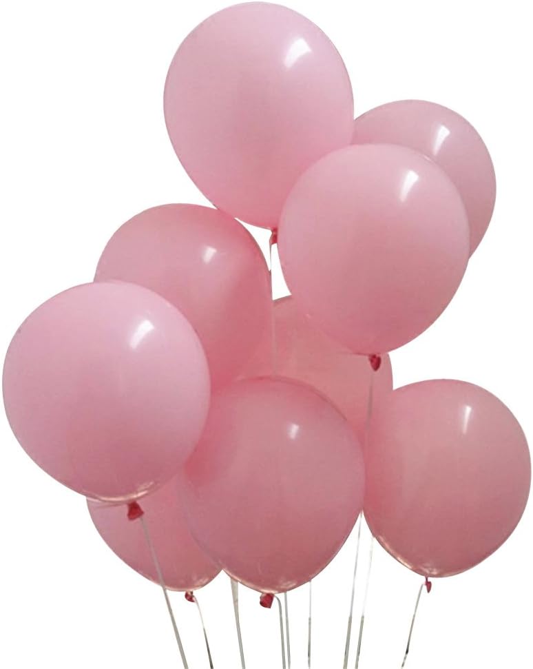 Light Pink Balloons 50 pcs 12 inches Birthday Wedding Balloon Decoration