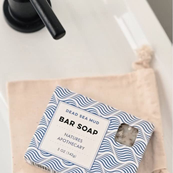 Miniatura 4 de NATURE'S APOTHECARY DAYSPA Body Basics - Jabón de barra prémium de barro y sal del mar muerto, jabón de castilla procesado en frío, ecológico,