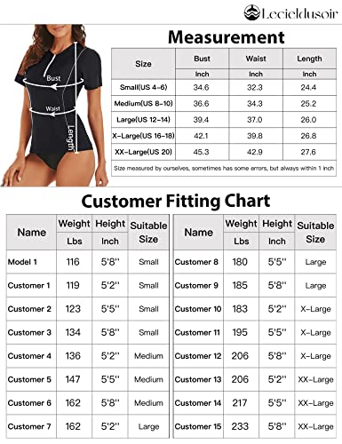 Lecieldusoir Plus Size Women's Rash Guard Short Sleeve Half Zipper Swim Shirts Uv Sun Protection Swimsuit Bathing Suit Tops #TOP5