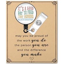 SEIRAA Lactation Consultant Badge Reel Lactation Educator Gifts Its A Good Day to Feed Tiny Humans Lactation Tech Badge Holder Its A Good br