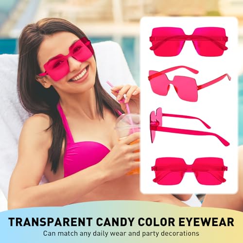 Lunettes de soleil en forme de cœur et papillon pour invités de mariage
