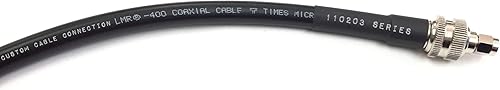 Miniatura 4 de Custom Cable Connection Cable de antena coaxial de baja pérdida de 150 pies SMA macho a SMA macho LMR400 veces microondas 50 ohmios para