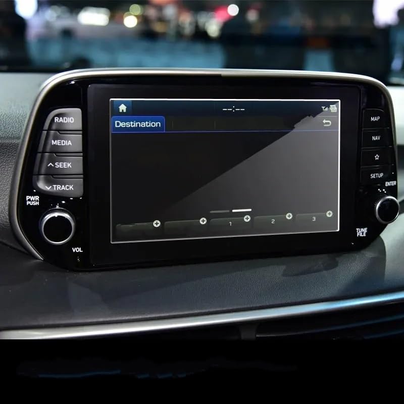 Film protection d'écran verre trempé Hyundai Santa Fe 2019-2020 navigation