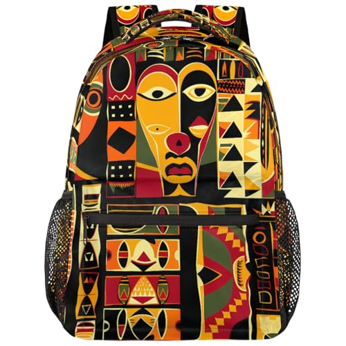 Peaom African Pattern Backpack for Kids & Adults