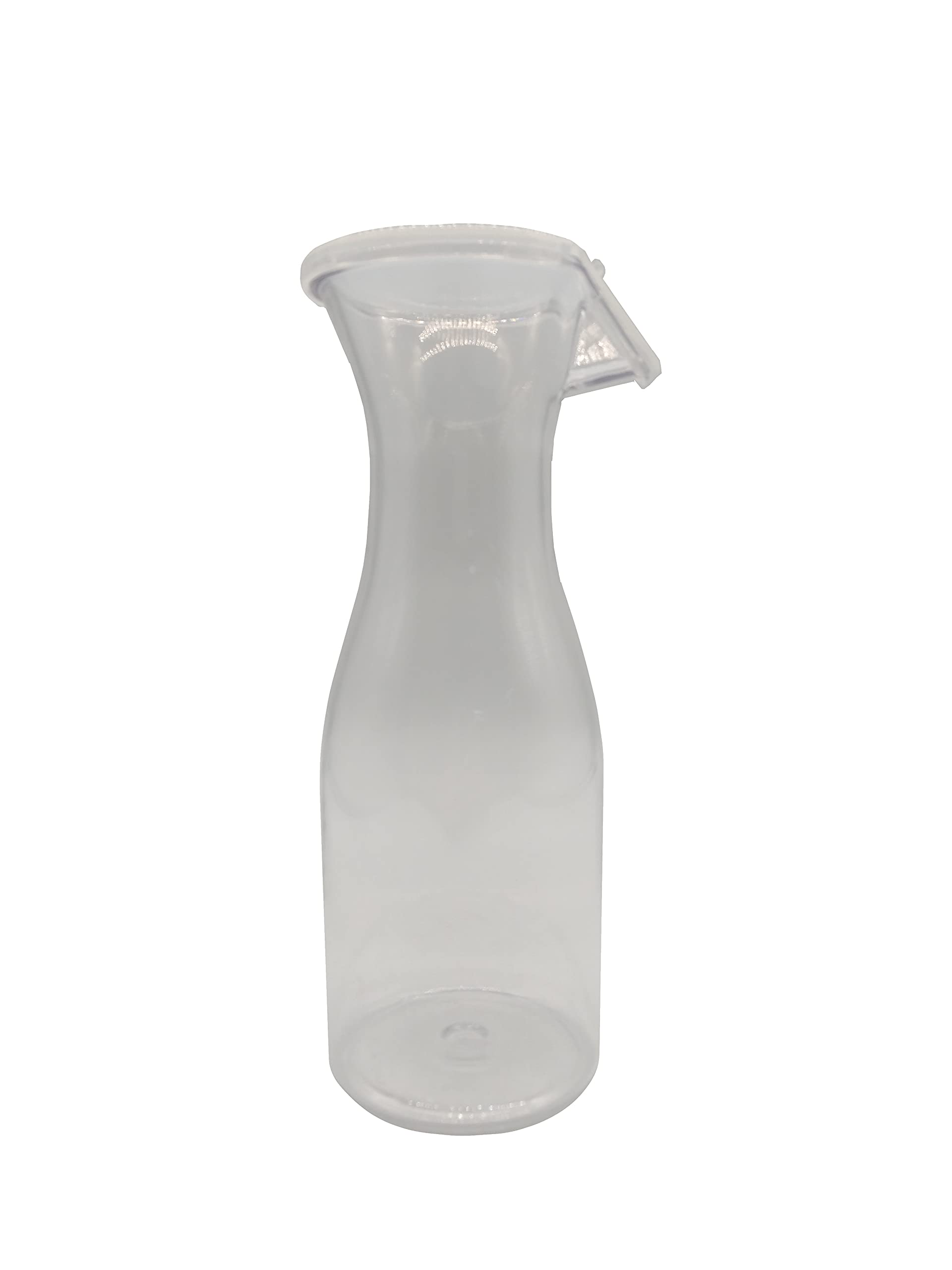 Vedmantra® Premium Plastic Carafe with Lid 550ml 20oz | with Pour Spout and Fitted Lid | BPA Free | Great Gifts for Housewarming