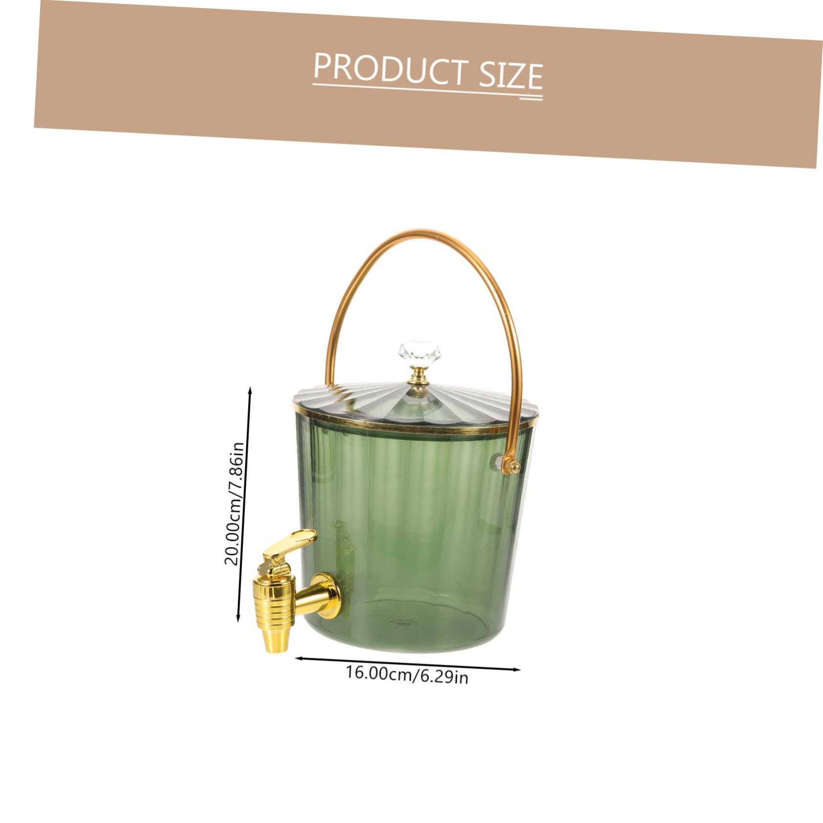 FUNOMOCYA Drinks Dispenser with Lid and Spigot Beverage Container for Parties Cold Juices and Water for Home Drink Shops and Hotels Keeps Liquids Fresh