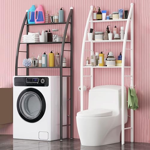 Meuble rangement machine à laver avec tablettes modulables et stables - 2
