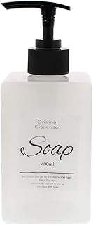 リビング(Living)おしゃれ な スクエア 半透明 詰め替え ソープ ディスペンサー ボトル 400ml レギュラー