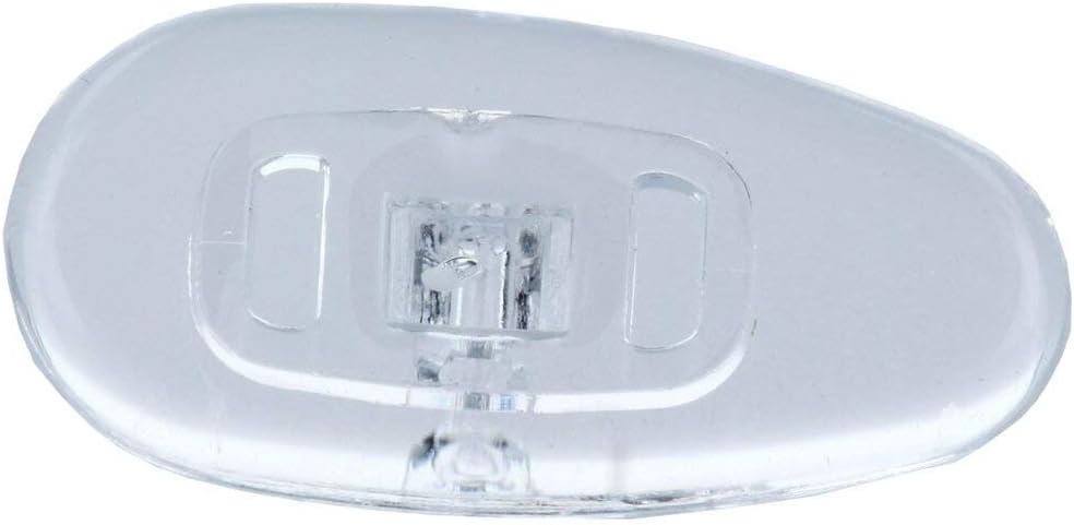 2 pary (4 sztuki) noski / nakładki na okulary - silikonowe, przykręcane, różne rozmiary (krople, 17 mm)