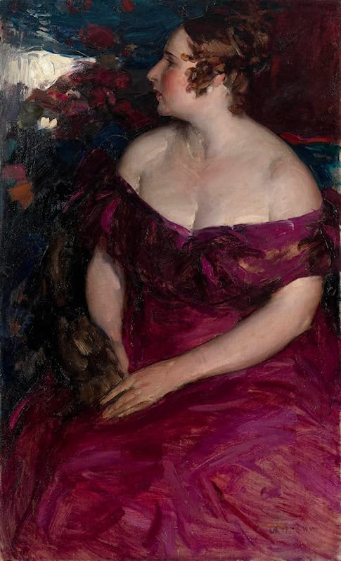 Lienzo de pintura vintage de 60x90cm con retrato femenino de Abram Efimovich Arkhipov