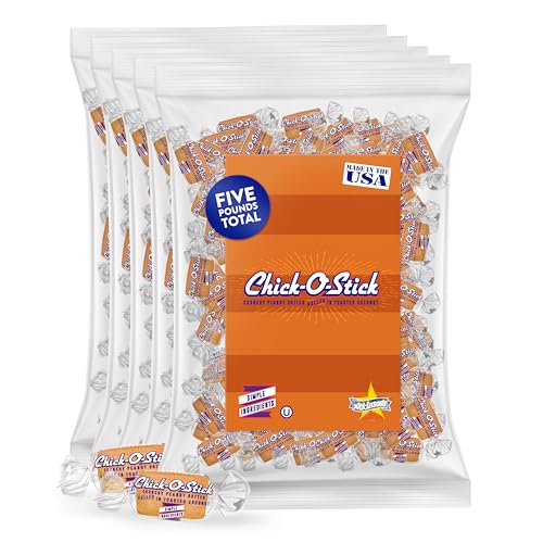 Atkinson's Chick-O-Stick Nuggets Peanut Butter Coconut Candy 5 lb Laydown Bag