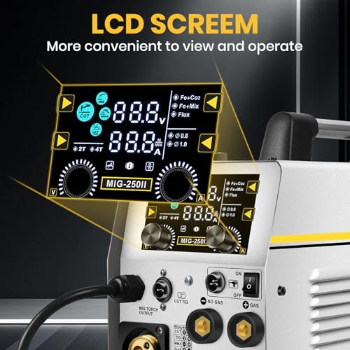 Image of SSIMDER MIG Welder 6 in 1 Gas MIG /Flux Core /Spool /TIG /Stick /CUT 110V 220V 160A Welder Plasma Cutter Combo Welding Machine for Home DIY Outdoor Industrial Use