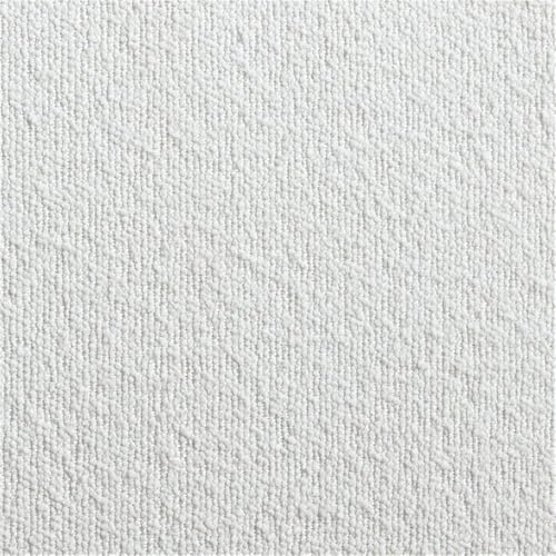 Sillón giratorio de tela bouclé blanco miniatura 7