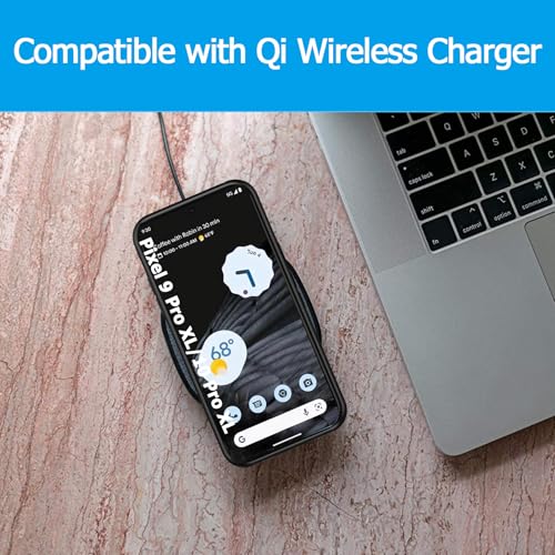 Image of Battery Case for Google Pixel 9 /10 Pro XL, 10000mAh Portable Protective Charging Case with Wireless Charging Compatible for Pixel 9 /10 Pro XL (6.8 inch) Battery Pack Charger Case with Carplay (Black)