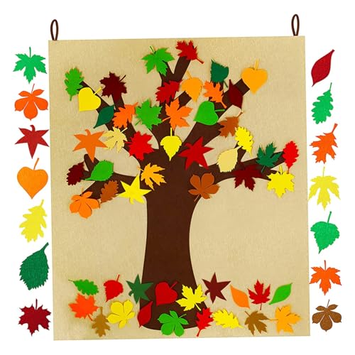 Arbre de remerciement automne en feutre : fini le désordre avec cette activité Thanksgiving sans colle