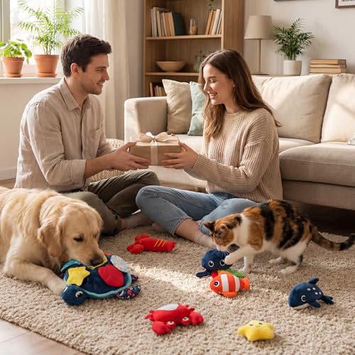 Skylety Paquete de 7 Juguetes de Peluche para Perros miniatura 5