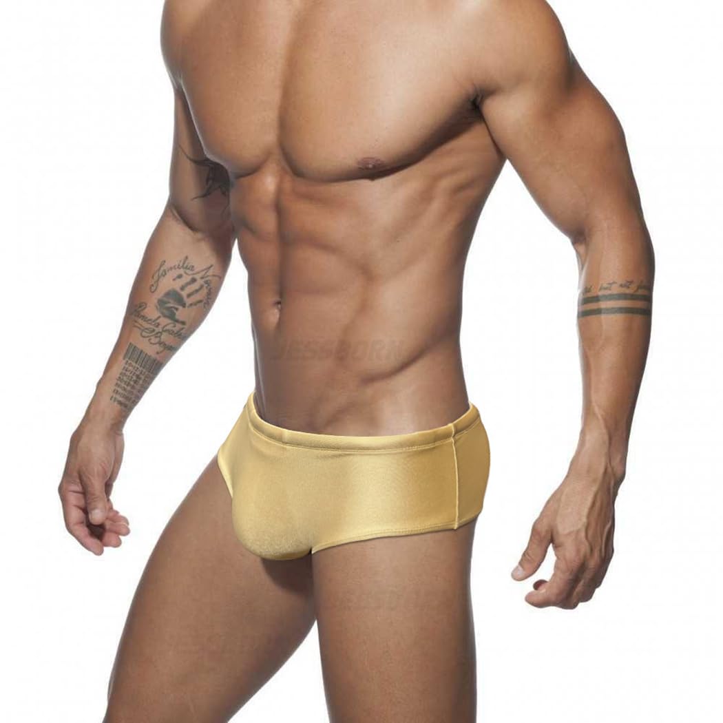 Costume Slip Uomo, Costume Mare Uomo Slip Piscina Costume Nuoto Slip Costume Uomo Swimming Brief Coulisse Regolabile YK80 Taglia M - XXL