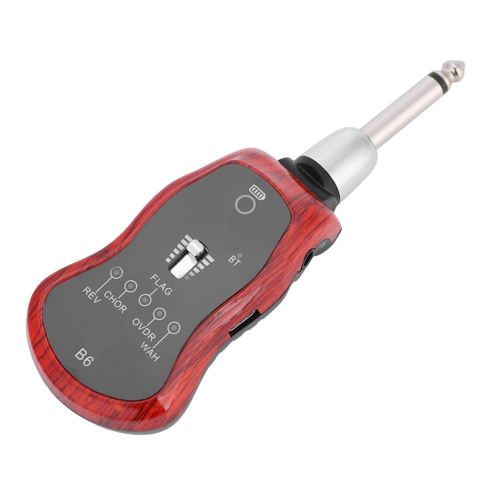 Bluetooth Gitarren Effekte Effektor, tragbare Bluetooth-Gitarre Effektor 3,5 mm Ausgang Jack 5 Sound-Modi Zubehör