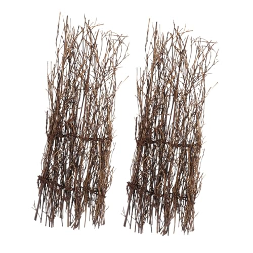 HAWILLOSCH 2個 復古竹製ミニ寿司フェンス点 自然素材の刺身皿装飾 和韓料理の卓上オーナメント 家 レストラン用飾り棚