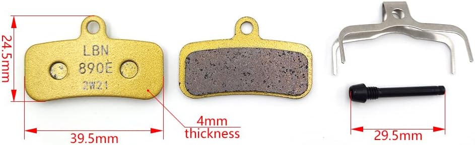 Motorcycle Front and Rear Brake Pads Disc Brake Pads Copper Base for Sur-Ron Surron Light Bee Segway X160 X260, Talaria Sting R MX3 MX4