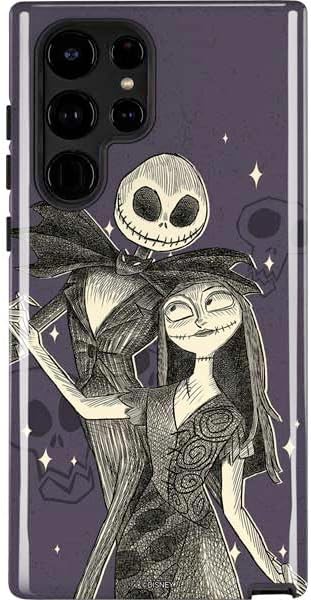 Skinit Impact Phone Case Compatible with Galaxy S25 Ultra - Officially Licensed Disney The Nightmare Before Christmas Jack and Sally Art Design