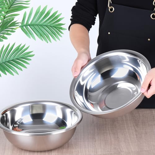 Set 4 Piezas Bowls Mezcla Acero Inoxidable 13 Pulg 8 Qt miniatura 3