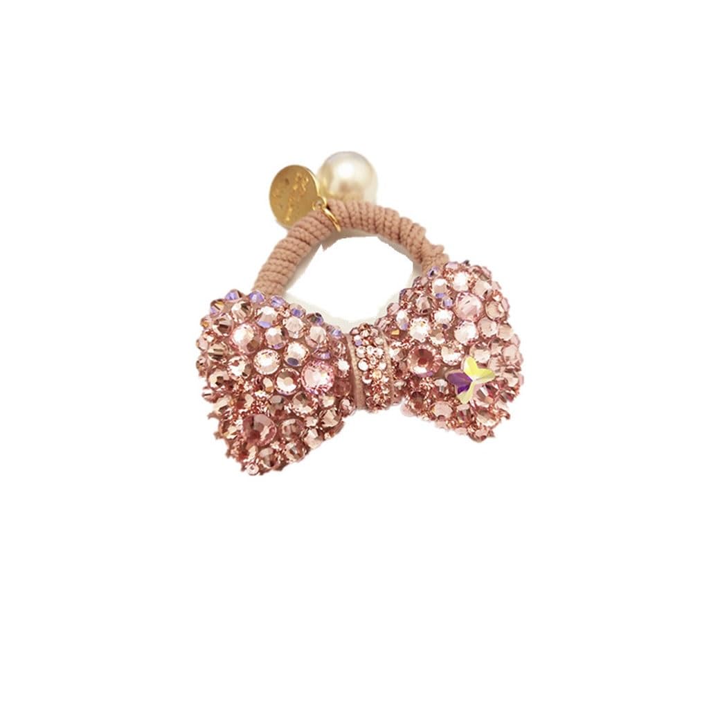 Corde à cheveux élastique strass bandeau doux queue de cheval