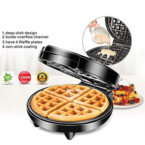 Waffeleisen Belgische Waffel,Waffeleisen , Edelstahl Waffelmaschine , Sandwichmacher Maschine Frühstücksmaschine… – Bild 6