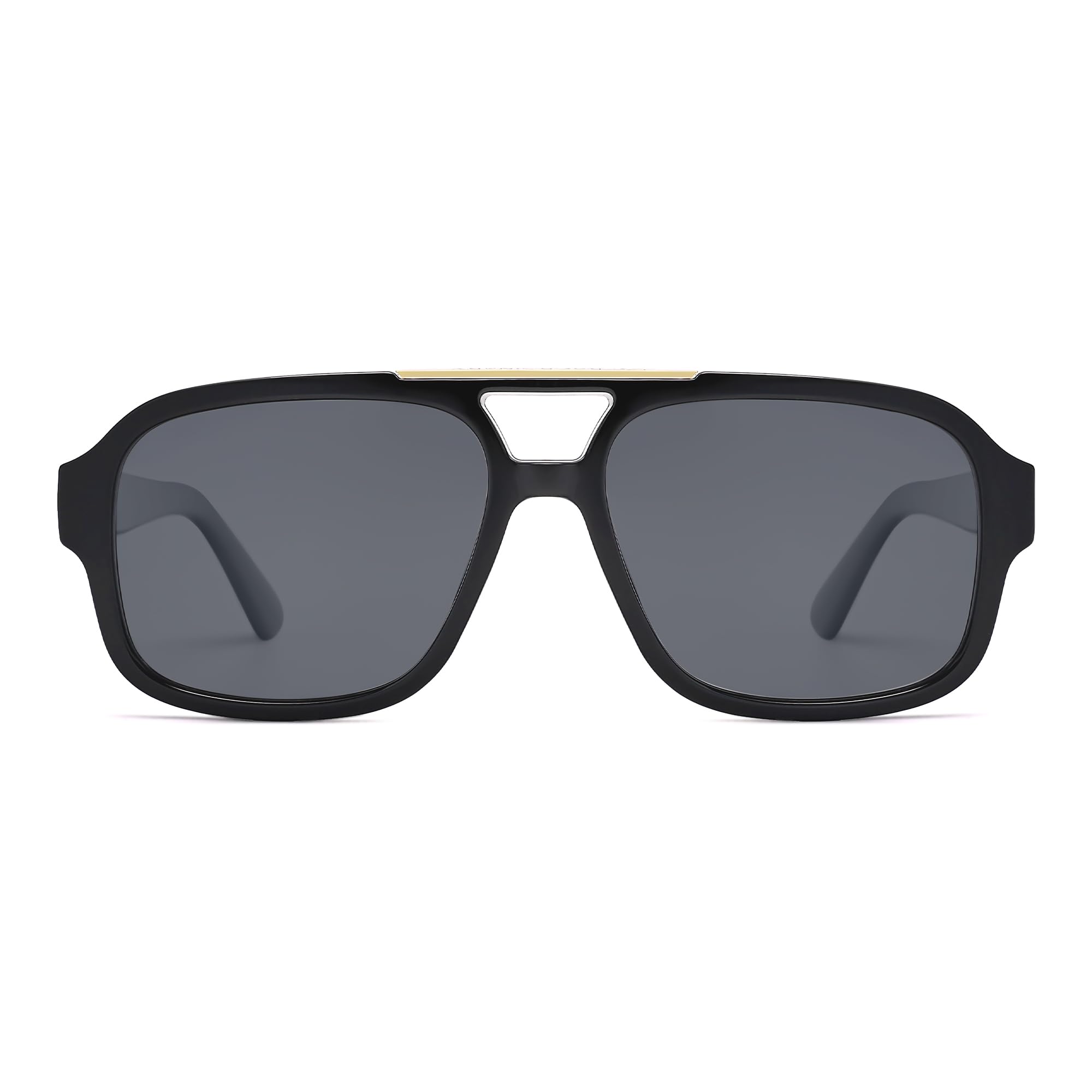 SOJOS Retro Aviator Sunglasses Womens Mens Polarized Vintage Trendy Rectangle Women Sunnies SJ2335